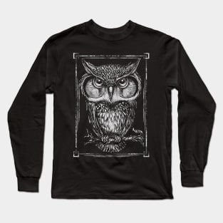 Owl Hoot Wild Exotic Bird Animal Long Sleeve T-Shirt